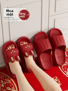 Red Wedding Summer Lucky Sandal Slippers