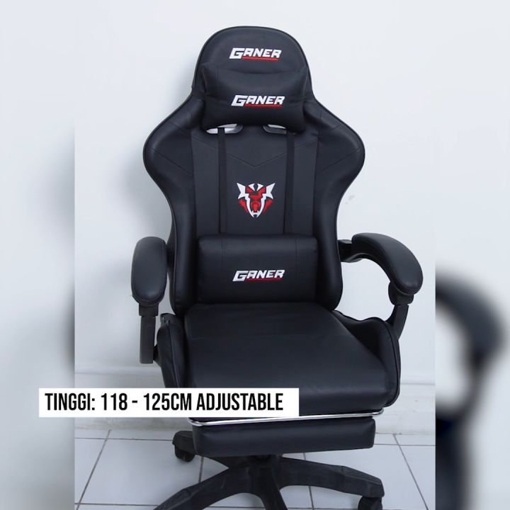 Deli Gaming Chair Kursi Gaming Kursi Main Game Komputer Double Pillow Adjustable Arm Rest E4949 Lazada Indonesia