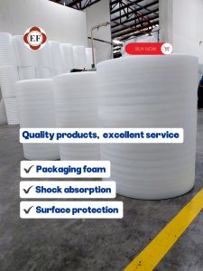 0.5mm 1mm 2mm (100 50 40 meters) PE foam Roll for packaging shock absorption surface protection and floor underlayment for moisture barrier