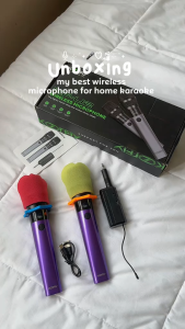Koorfly KF-U2 Wireless Handheld Microphone 30M Receiving Range Wireless UHF Handheld Rechargeable For Home KTV Record Studio
