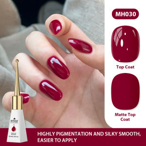 10ml Wine Red Gel Nail Polish HEMA TPO FREE Coffee Brown Semi Permanent Soak Off UV Gel Varnish Nail Supplies For Winter Nails