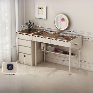 Glass Four-Bucket Cabinet Dresser Bedroom Extremely Narrow Chest of Drawers Narrow 30cm40 Wide Multi-Layer Drawer Bedside Table with Lock