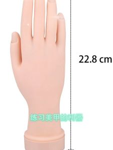 Nail Art Training Fake Hand Flexible Bendable Simulation Right-Hand Model Manicure Practice Tool