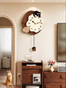 HAOJIUBUJIAN | Vintage Cat Design Wall Clock