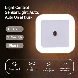 LED Night Lights Plug into WallSmart Dark Sensor Automatic Hallway Plug in LightsBedroomBathroomToiletStairsKitchen