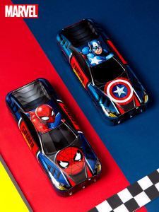 Creative Car Shaped Pencil Case with Wheels Iron Box Stationery Box for Primary School Boys Kindergarten Children Learning Supplies