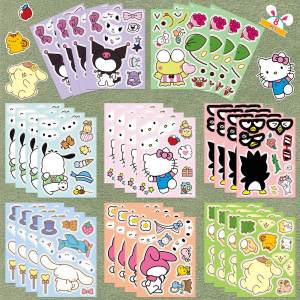 Đồ Chơi Tranh Dán Sticker Thỏ Melody Hello Kitty Kuromi Cho Bé Thỏa Sức Sáng Tạo Đồ Chơi Thủ Công DIY