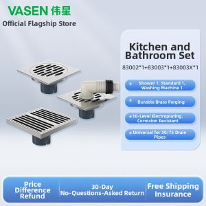 WEIXING NEW MATERIAL | Ant-Proof Odor-Blocking Full Copper Thickened Floor Drain 50mm Pipe