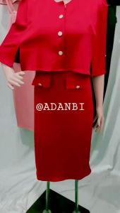 Dress Stelan Set 8922-85 Dress+Cardi Scuba Import Premium Realpict LD 80-100 CM