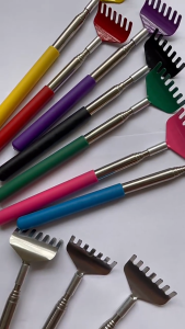 HealthyHavenN Dụng cụ cào lưng bằng thép không gỉ Dụng cụ cào mát xa lưng thu gọn được