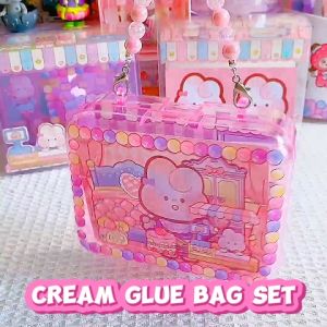 BYJ Jenny Rabbit Cream Glue Bag Set: DIY Arts & Craft Accessories for Girls