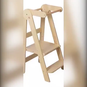 SG-Stock Foldable learning tower Montessori Baby ladder Washbasin Lift Stool Childrens Kitchen Aid Kids Toddler Step Stool