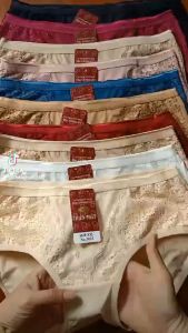 5 quần lót nữ thun lạnh thiên phát pha ren 60kg- 72kg[3023]