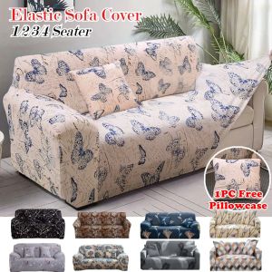 Elastic Floral Printed Sofa Covers Washable Spandex Couch Cover 1/2/3/4Seater Slipcovers Furniture Protector for Living Room
