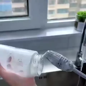 Sikat Botol Bahan silikon Gagang Panjang