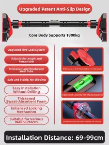 XTEP | No-drill Indoor Pull-up Bar and Rings for Home and Kids