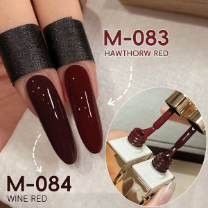 2Pc 15ml Wine Red & Hawthorn Red Gel Nail Polish UV/LED Soak Off Formaldehyde - Free for DIY Salon & Home Manicures New Year