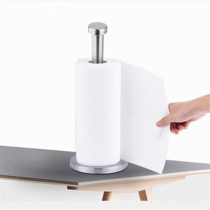 Tempat Tisu Kitchen Paper Roll Towel Holder Stand Stainless Steel