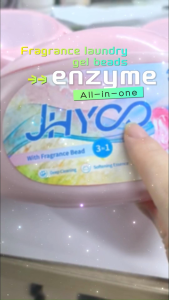 JHYOO 3-Chamber Laundry Pods (Lavender Scent) - Sweat Stain Residue Prevention + Softening (No Clumping) - 1 Box (42 Pcs)