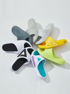 Peak Summer Sport Recovery Slippers Mens Basketball Anti-slip Sandals Beach Shoes Lightweight Cushioning Deformable Rubber