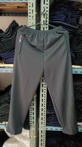 HereMor กางเกงวอร์มสีดำ/น้ำเงิน ทรงตรง ขาจั้ม ขาปล่อย สำหรับทุกเพศ