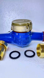Đồng hồ nước dẫn động từ tính ren 42mm Trung Đức DN32 - Không Kiểm Định