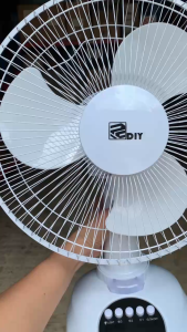 7-HRS Standby 12" Rechargeable Fan with FREE 6W Solar Panel Set FM98