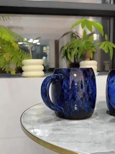 European Vintage Glazed Ceramic Mug