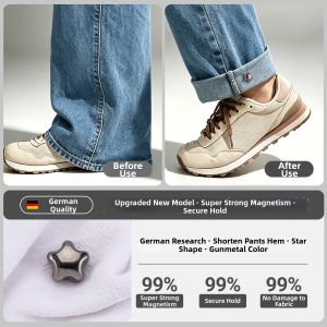 Qianbaihui | Adjustable Invisible Hemming Clips Pants Shortening Accessory