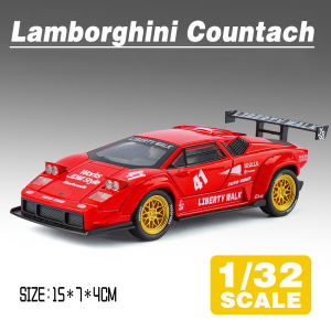 LEO 1:32 Lamborghini Countach LBWK Diecast Model Car Alloy Cars Toys Collection Gift For Kids Boy Girl