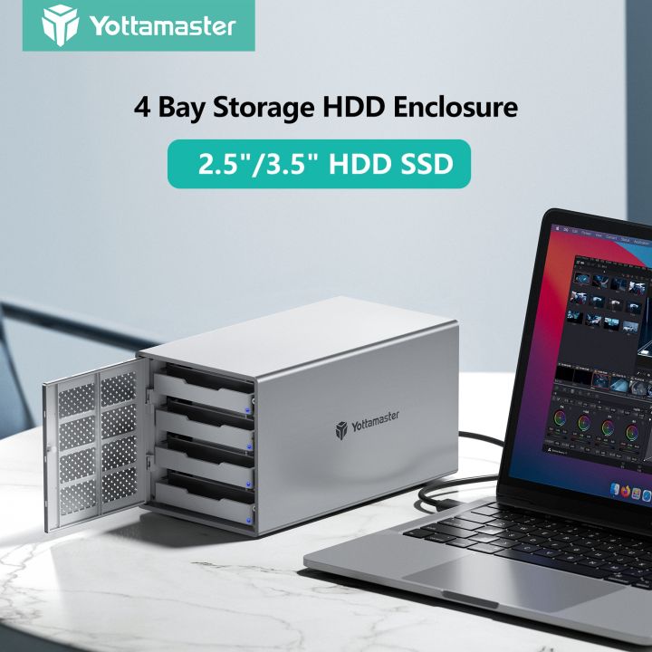 Yottamaster Bay RAID Gen1 Type C HDD Enclosure for