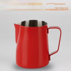 Thickened Stainless Steel RF Milk Froth Cup Rattleware Latte Art Cup with round Mouth for Coffee Making And Dining Utensils