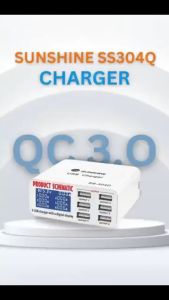 เครื่องชาร์จอัจฉริยะพร้อมระบบไร้สาย ชาร์จเร็ว SS-304Q จอแสดงผลดิจิตอลอัจฉริยะ QUICK CHARGE  Time Saver