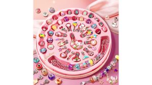 Bracelet Making Set Girls Charm Bracelet Making Kit DIY Gem Bracelets Kit Art Supplies Crafts Jewellery Making Supplies Bracelet Necklace Making Kit for Christmas Birthday Gift