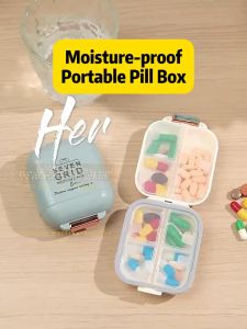 1pc 7-Day Pill Box - Large Capacity Dust and Moisture Proof Organizer for Vitamins and Medicines Ideal for Travel and Outdoor Use Polypropylene Material Travel Pill Organizer | Modern Pill Box | Secure Closure Box Pill Organizer for Travel