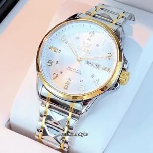 OLEVS | Đồng Hồ Thạch Anh Nam OLEVS 2910 Dây Đeo Bằng Thép Không Gỉ Hình Thoi Có Lịch Phát Sáng Đồng Hồ Đeo Tay Dành Cho Doanh Nhân Chống Nước Với Tính Năng Chống Sốc