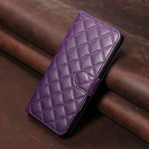 Faux Leather Phone Case for Samsung GalaxyZ Fold 3 Z Fold 4 Z Fold 5 Z Fold 6 Magnetic Bracket Shockproof Stylish Plaid Cover