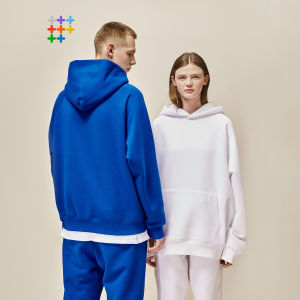 Lạm Phát Thương Hiệu 2023 mùa thu mới cho nam 400G Nặng Lông Cừu Hasselblad Raglan màu trơn rộng cổ tròn Dài Tay áo len trùm đầu