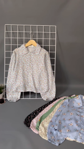 Atasan Anak Perempuan Kemeja Blouse Flower Bahan Rayon
