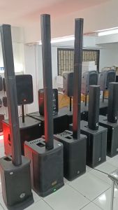 ตู้ลำโพง SoundBest รุ่น SC12+2.75 ซับเบส 12” 1 ใบ พร้อมคอลัมน์ดอก 2.75“x12ดอก แอมป์ขยายในตัวมี DSP ในการเซ็ทค่าต่างๆ ActiveColumm แอกทีฟคอลัมน์