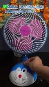 Kipas Angin 8\\\" Karakter Advance Df-802 2in1 Kipas Dinding Kipas Meja Doraemon | Kipas Angin Advance 2in1 Df-802 Doraemon Spiderman Kipas Angin Karakter Df802 Mini Meja Dinding-Bikin Adem - Vas