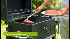 BBQ เตาถ่านปิ้งย่าง เตาย่างบาร์บีคิว bbq Grill Charcoal เตาปิ้งย่าง เตาปิ้งย่างแบบย่างถ่าน เตาปิ้งย่างแบบมีไม้เสียบหมุนไ