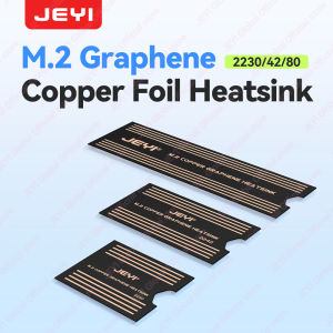 JEYI Graphene 2280/42/30 M.2 SSD Heatsink Dual-Layer Graphene Heat sink and Copper Foil Design Cooler Radiator for Laptop