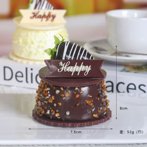 1PC Artificial Mousse Cake Dessert Fake Food Decoration Photography Pro Food Simulation Cake Model Tea Table Decoration FCYY-034