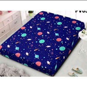Sarung Kasur Resleting Ukuran 120x200x15 Kasur No. 3 Bahan Katun Berkualitas Motif Pilihan Terbaru