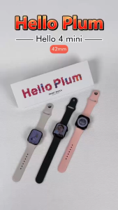 HelloPlum hello4mini 42mm นาฬิกา สมาร์ท จอ Amoled 1GB ข้อความท้องถิ่นเพลง กันน้ำ100% แจ้งเตือนได้ เก็บรูป รับประกัน1 ปี