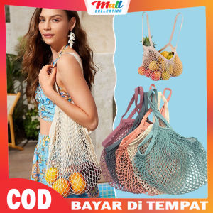 MALL - Shopping Bag Tas Belanja Jaring Eco Friendly Kantong Buah Sayuran Stylish Tas Serbaguna TK16
