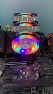 6 Heatpipes CPU Air Cooler 4PIN PWM Processor Cooling Fan For Intel LGA 1151 1156 1200 1700 2011 X99 AM3 AM4 AM5 PC Radiator