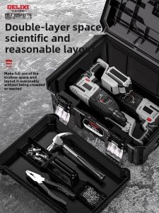 Industrial Grade Electrical Tools Storage Box Set Multifunctional Home Use Tool Chest Kit for Electrician Impact Drill Hardware Tools