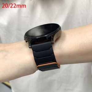 20mm 22mm Strap for Samsung Galaxy Watch 7/FE/6/5/4 40mm 44mm 6 Classic Silicone Magnetic Loop Bracelet Band Amazfit Bip 6 Belt